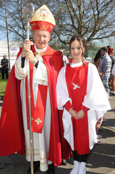  Erin O'Neill, St. Saviour's, who was confirmed by Bishop Alphonsus Cullinan at St. Saviour's Church. 