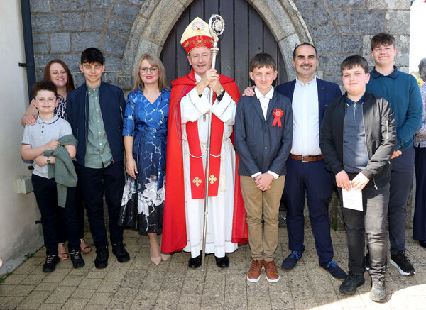 Mateo Morietti, St. Mary's Ballygunner, who was confirmed by Bishop Alphonsus Cullinan at St. Mary's Church. Mateo Morietti, St. Mary's Ballygunner, who was confirmed by Bishop Alphonsus Cullinan at St. Mary's Church.