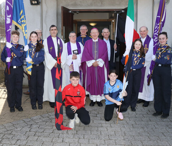 Bishop Alphonsus Cullinan, Fr. John Tracey, Fr. Bobby Power and Fr. Liam Power, with members of the scouts and GAA Clubs, at St. Mary's Church, Ballygunner which celebrated 200 years. All Photos: Joe Evans Bishop Alphonsus Cullinan, Fr. John Tracey, Fr. Bobby Power and Fr. Liam Power, with members of the scouts and GAA Clubs, at St. Mary's Church, Ballygunner which celebrated 200 years. All Photos: Joe Evans