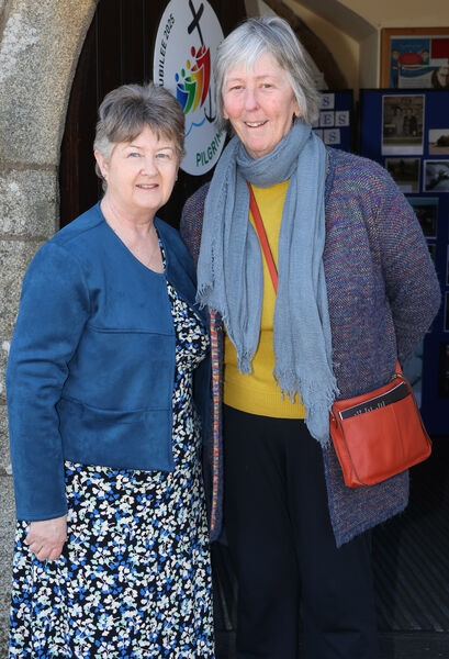 Yvonne O'Brien and Angeline Broderick, at St. Mary's Church, Ballygunner. Yvonne O'Brien and Angeline Broderick, at St. Mary's Church, Ballygunner.