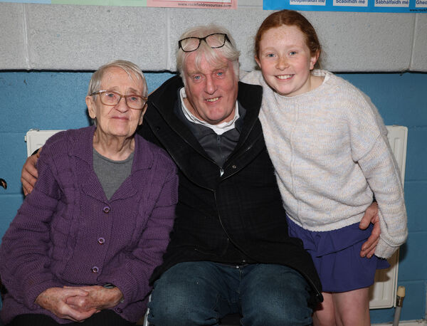 Three generations, Eileen, Brendan and Michaela Power, at St. Mary's Church, Ballygunner. Three generations, Eileen, Brendan and Michaela Power, at St. Mary's Church, Ballygunner.