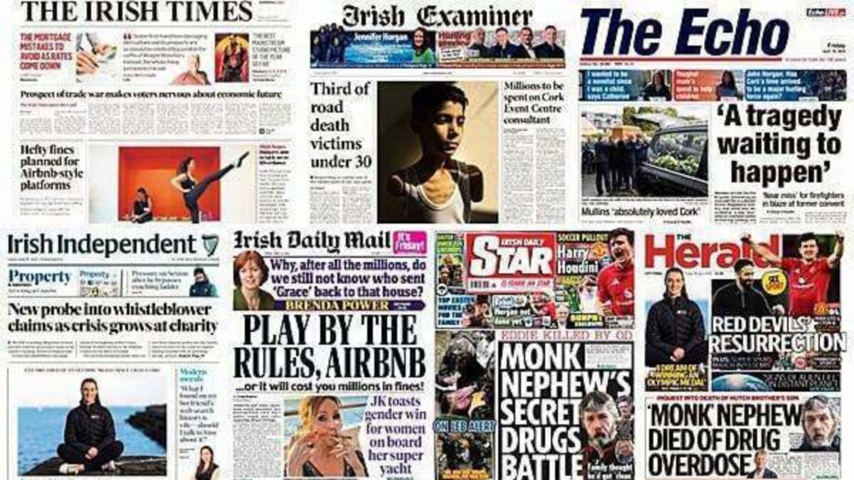 What the papers say: Friday's front pages