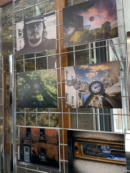 Photos from the exhibit make-up their calendar. 