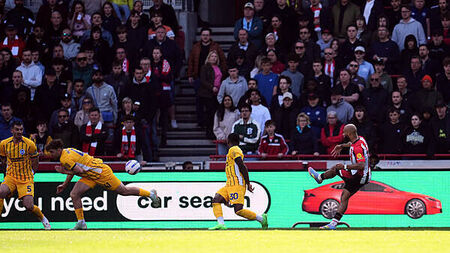 Bryan Mbeumo at the double as Brentford beat Brighton to stay in European hunt