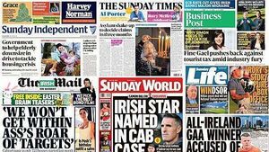 What the papers say: Sunday's front pages