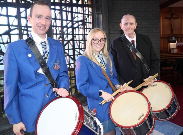 Craig O'Brien, Alison Hutchinson and Ger O'Brien, at the Sacred Heart Church for the annual, Waterford City Massed Band, charity concert 2025, in aid of, Special Olympics Waterford, Irish Red Cross, Waterford Branch and 50 Shades of Exceptional. Photo: Joe Evans
