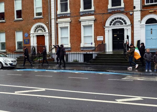 Attendees at the far-right event perform Nazi salutes. Attendees at the far-right event perform Nazi salutes.