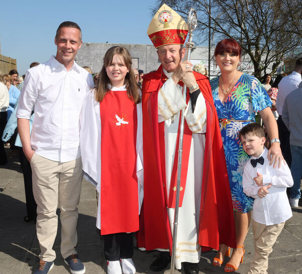  Isabelle Roche, St. Saviour's, who was confirmed by Bishop Alphonsus Cullinan at St. Saviour's Church. 	All Photos: Joe Evans