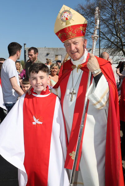  Leo Falconer, St. Saviour's, who was confirmed by Bishop Alphonsus Cullinan at St. Saviour's Church. 