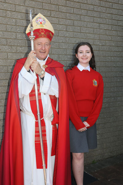  Jessica Kidney, St. Ursula's, who was confirmed by Bishop Alphonsus Cullinan at the Sacred Heart Church. 