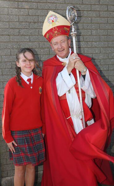  Carly Reville, St. Ursula's, who was confirmed by Bishop Alphonsus Cullinan at the Sacred Heart Church. 