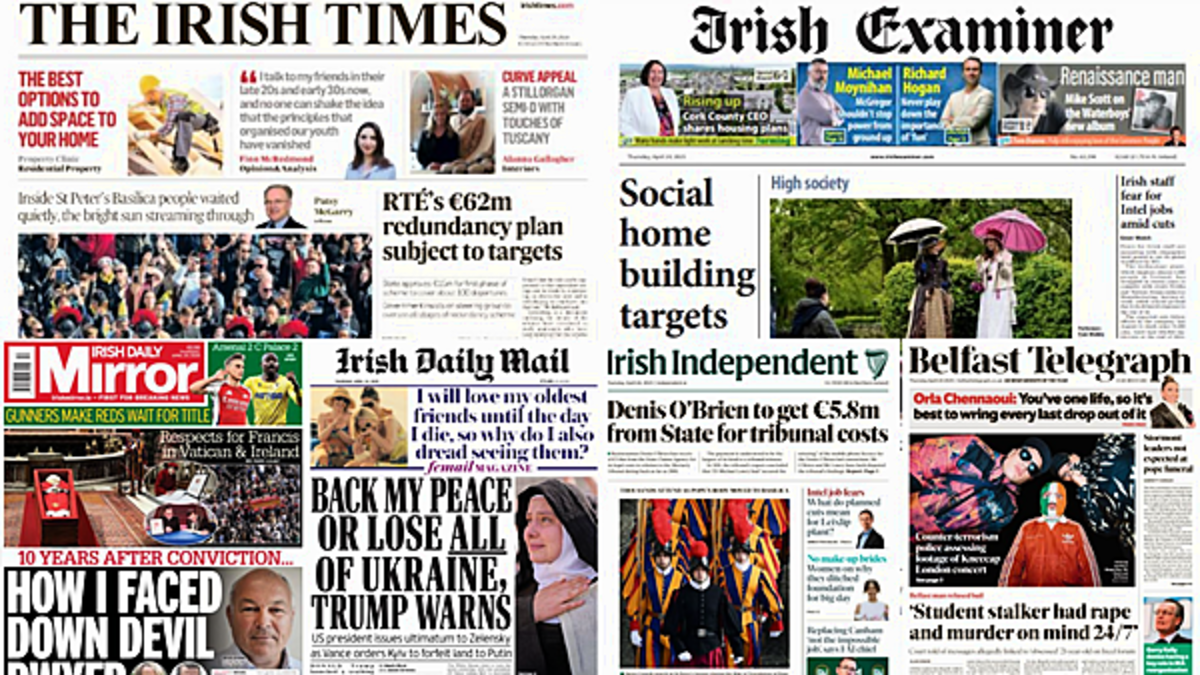 What the papers say: Thursday's front pages