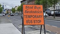 Temporary Bus Stop in place on Waterford quayfront