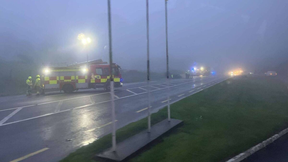 Emergency services at scene of accident on N25 between Waterford and New Ross