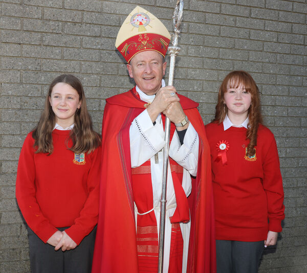 Eimear O'Connor and Katie Byrne, St. Ursula's, who was confirmed by Bishop Alphonsus Cullinan at the Sacred Heart Church. Eimear O'Connor and Katie Byrne, St. Ursula's, who was confirmed by Bishop Alphonsus Cullinan at the Sacred Heart Church.
