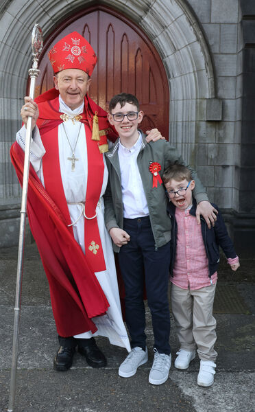  Noah Cheasty, St. Declan's, who was confirmed by Bishop Alphonsus Cullinan, at St. John's Church. Photo: Joe Evans