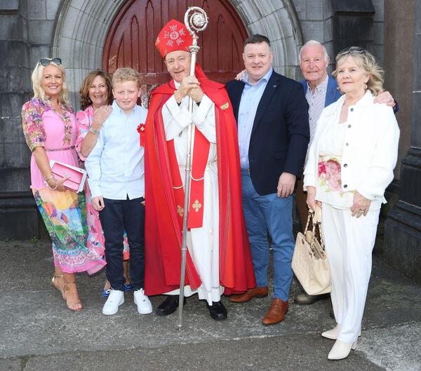  James Flynn, St. Declan's, who was confirmed by Bishop Alphonsus Cullinan, at St. John's Church. Photo: Joe Evans