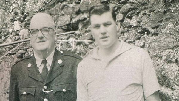 Seamus Gallagher pictured with his father Jim, who was a Garda in Stradbally between 1945 and 1963 Seamus Gallagher pictured with his father Jim, who was a Garda in Stradbally between 1945 and 1963