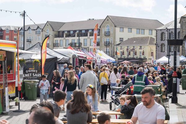 Thousands of people gathered on Davitt’s Quay in the heart of Dungarvan for the annual Waterford Festival of Food. Photo: Joleen Cronin.