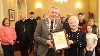 WATCH: Mae McGrath honoured in Waterford with mayoral reception 