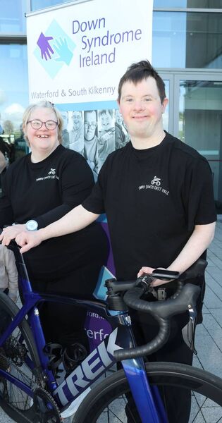 Grace Howley and John Mulligan, at the official launch of the Sunny South East Cycle 2025. Photo: Joe Evans