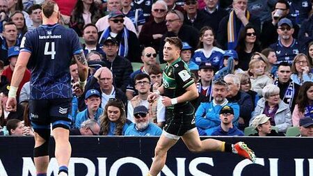 Tommy Freeman hat-trick helps Northampton upset Leinster in Champions Cup