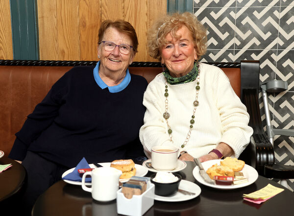 Lynda Goldsmith and Eileen Power, at O'Neill's Bar Tramore, to support the Tramore Hospice Support Group coffee morning. Photo: Joe Evans Lynda Goldsmith and Eileen Power, at O'Neill's Bar Tramore, to support the Tramore Hospice Support Group coffee morning. Photo: Joe Evans