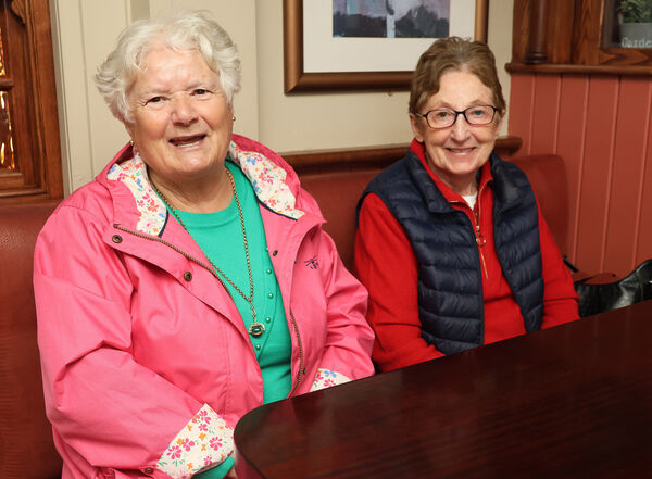 Theresa Cully and Catherine Fitzgerald, at O'Neill's Bar Tramore, to support the Tramore Hospice Support Group coffee morning. Photo: Joe Evans Theresa Cully and Catherine Fitzgerald, at O'Neill's Bar Tramore, to support the Tramore Hospice Support Group coffee morning. Photo: Joe Evans