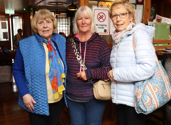 Kate Guiry, Helen Pyne and Marion McGrath, at O'Neill's Bar Tramore, to support the Tramore Hospice Support Group coffee morning. Photo: Joe Evans Kate Guiry, Helen Pyne and Marion McGrath, at O'Neill's Bar Tramore, to support the Tramore Hospice Support Group coffee morning. Photo: Joe Evans
