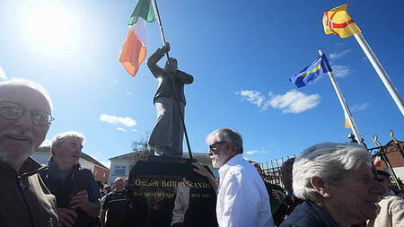 Bobby Sands statue unveiled to mark anniversary of IRA hunger striker’s death