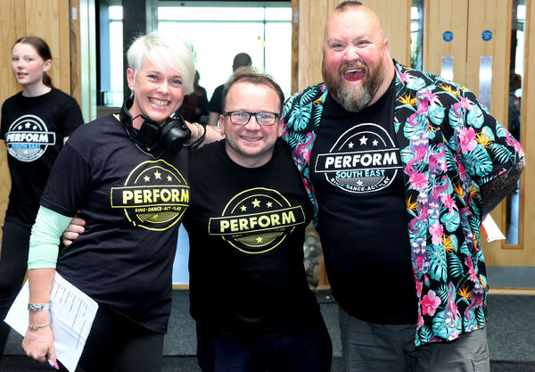  Brid Shannon, Richie Hayes and Jamie Drohan, at Perford South East, Festival at SETU Arena.. Photo: Joe Evans
