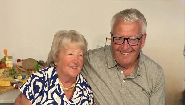 Waterford twins, Liam Egan and Ruth Walsh, pictured celebrating their 70th birthday.