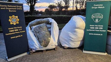 Two men arrested after seizure of drugs worth €10 million in Co Clare