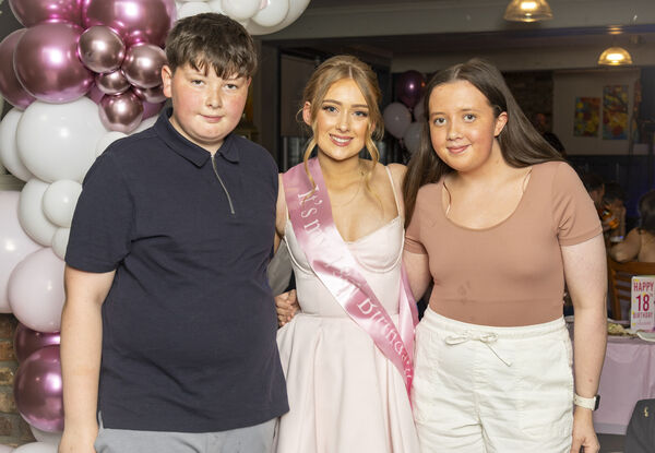  Jessica Dwyer, who celebrated her 18th birthday with family and friends at The Craftsman, is pictured here with her cousins, Kyle and Katie Evans.