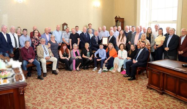 Pictured at City Hall for a Mayoral reception by Mayor of Waterford City & County Cllr. Jason Murphy for Mick Morrissey, in recognition of his outstanding achievement as 2024 WRC Masters Cup Co-Driver Champion. Photo: Joe Evans Pictured at City Hall for a Mayoral reception by Mayor of Waterford City & County Cllr. Jason Murphy for Mick Morrissey, in recognition of his outstanding achievement as 2024 WRC Masters Cup Co-Driver Champion. Photo: Joe Evans
