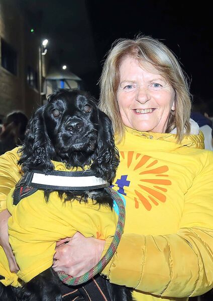 Helena Kennedy with her dog Mr. Jingles. Photo: Noel Browne Helena Kennedy with her dog Mr. Jingles. Photo: Noel Browne
