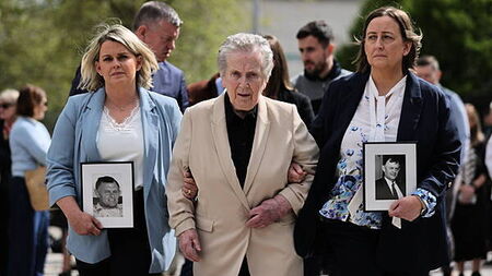 Tánaiste meets with family of Sean Brown