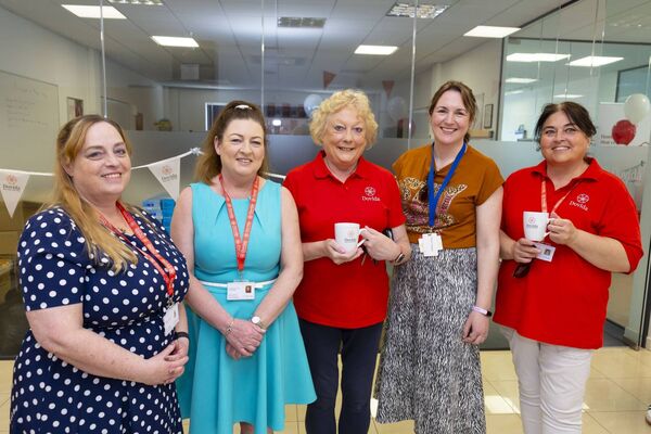 Dovida, (formerly Home Instead) launched its Waterford office in the Cleaboy Business Park, Waterford City, Pictured are Marguerite Long, Lorraine Lacey, Eleanor Fox of Dovida, Sarah Hegarty, HSE and Emily Browne, Dovida. Photograph: Patrick Browne