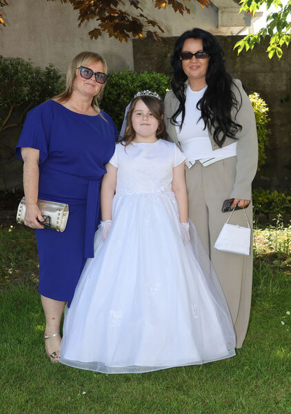  Maisie Sauvage, Our Lady of Mercy, who received her First Holy Communion at the Holy Family Church.