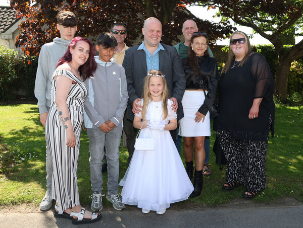  Katlyn Hughes, Our Lady of Mercy, who received her First Holy Communion at the Holy Family Church.