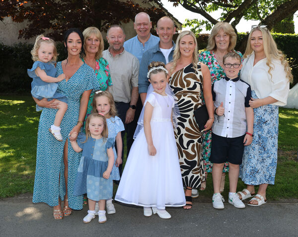  Holly Nugent, Our Lady of Mercy, who received her First Holy Communion at the Holy Family Church. Photo: Joe Evans
