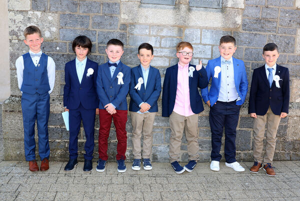  Friends from St. Mary's Ballygunner, who received their First Holy Communion at St. Mary's Church.