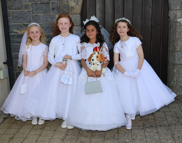  Friends, from St. Mary's Ballygunner, who received their First Holy Communion at St. Mary's Church. Photo: Joe Evans