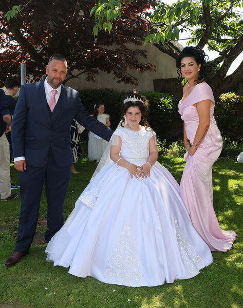  Aaliyah Sherlock, Our Lady of Mercy, who received her First Holy Communion at the Holy Family Church. 