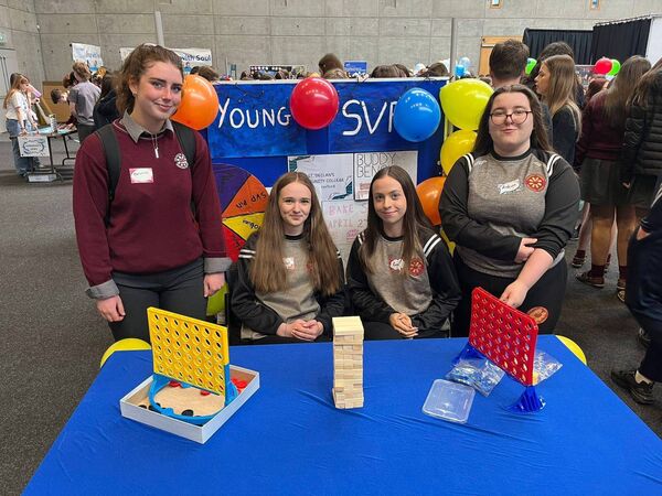 Some of the students pictured at the SVP event in SETU Arena.