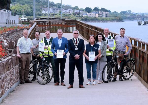  Paul Johnston, Senior Engineer WCCC;  Thomas Connell, Safe Routes to School Programme; Paul Malone Waterford Ambulance Service; Sean McKeown, Chief Executive WCCC; Mayor of Waterford City and County Cllr. Jason Murphy;  Jemma Jacob Road Safety Officer WCCC;  Eilish McDonagh, Senior RSA Officer; Mick Fanning, Waterford Ambulance Service and Gabriel Hynes A/Director of Services WCCC.