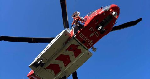 Injured walkers rescued from Waterford's Coumshingaun ridge by SEMRA and Rescue 117