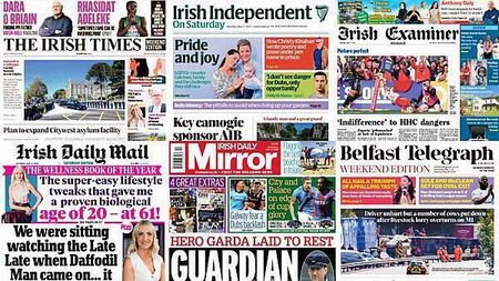 What the papers say: Saturday's front pages
