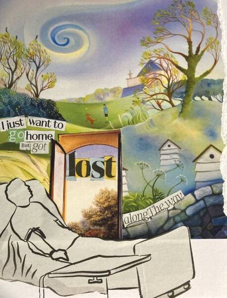 Artist Corina Duyn celebrated the launch of the paperback version of her latest publication, 'In Bed I Cut Words', as part of Arts In Nursing Homes Day