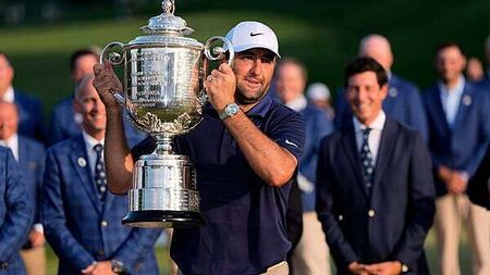 Scottie Scheffler hails mental strength after US PGA win over Jon Rahm